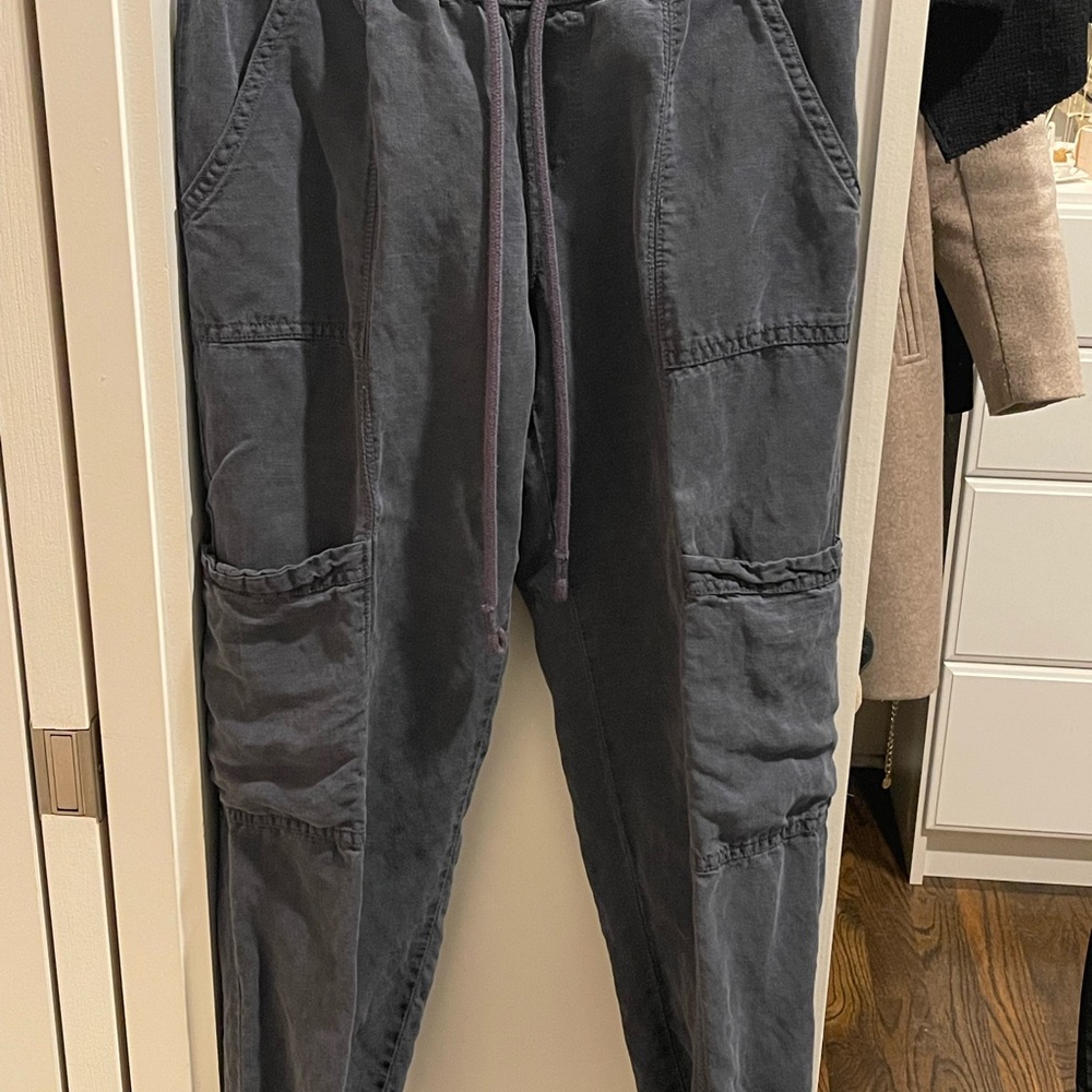 Nicole Miller Dark Gray Cargo Pants